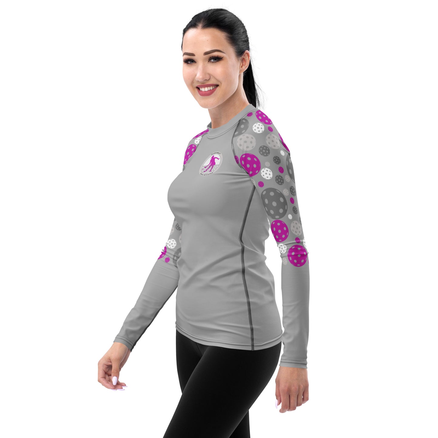 PB Coordinates - Blush - Womens - UPF Long-Sleeve Sun Shirt (Silver)