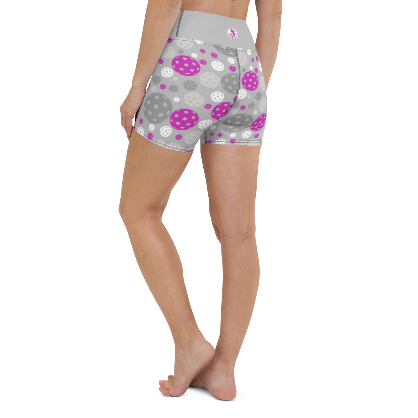 PB Coordinates - Blush - Womens - Yoga Shorts, patterned (silver)