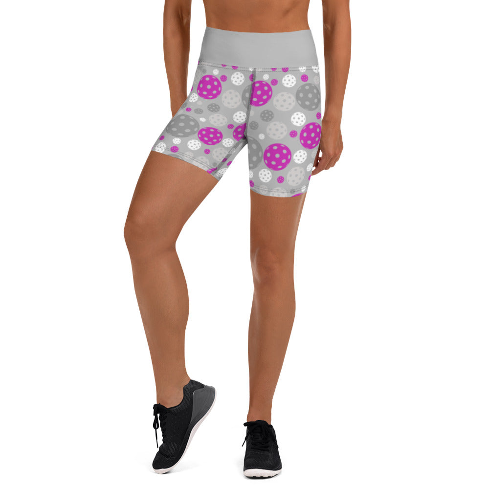 PB Coordinates - Blush - Womens - Yoga Shorts, patterned (silver)