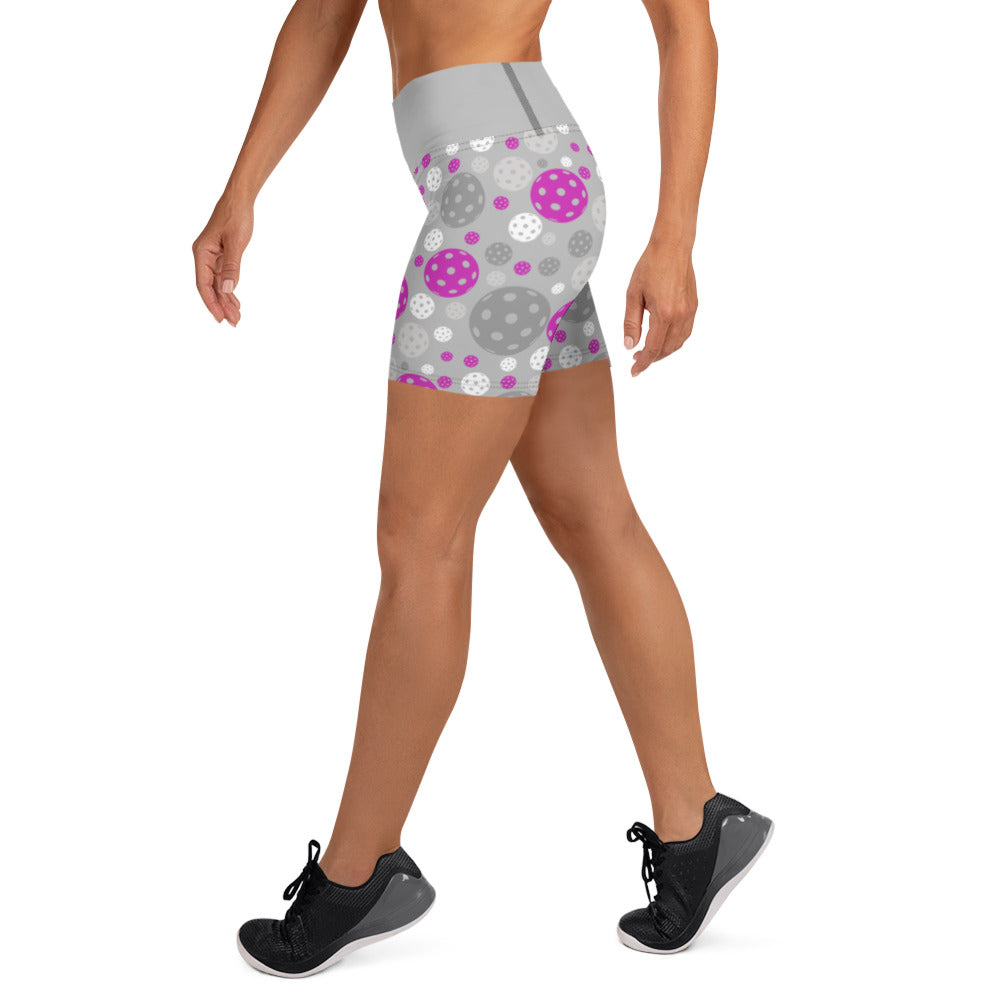 PB Coordinates - Blush - Womens - Yoga Shorts, patterned (silver)