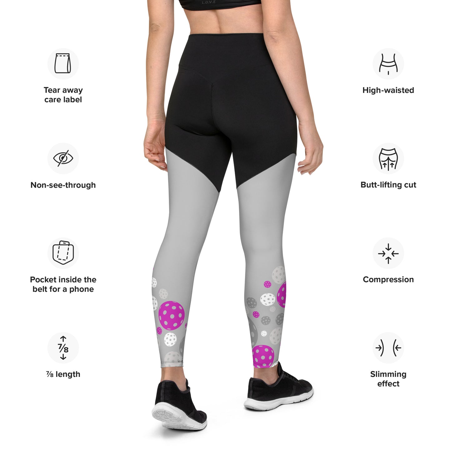 PB Coordinates - Blush - Womens - Sports Leggings (silver)