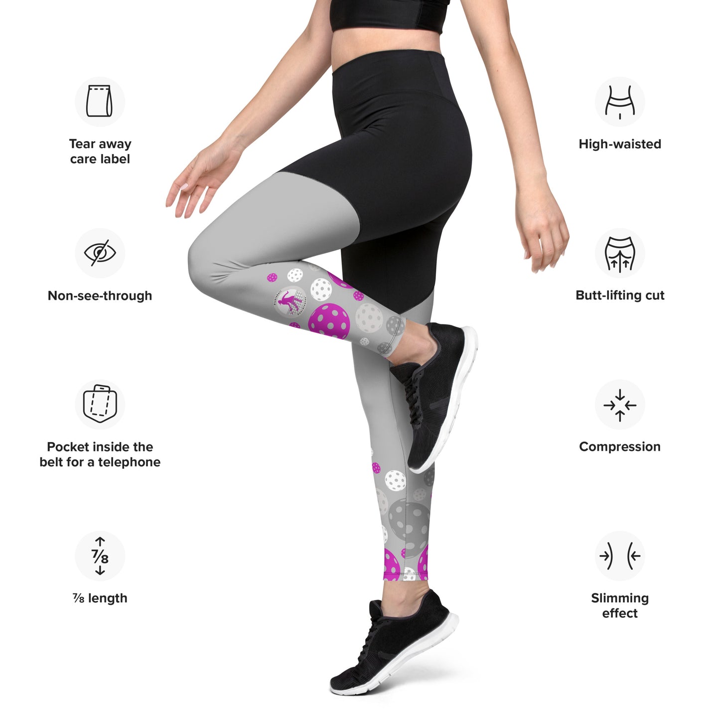 PB Coordinates - Blush - Womens - Sports Leggings (silver)