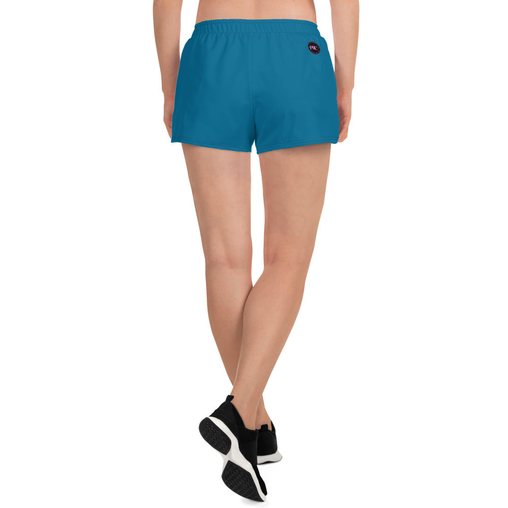 League-BG - Womens - Athletic Shorts (Blue & Green DT)