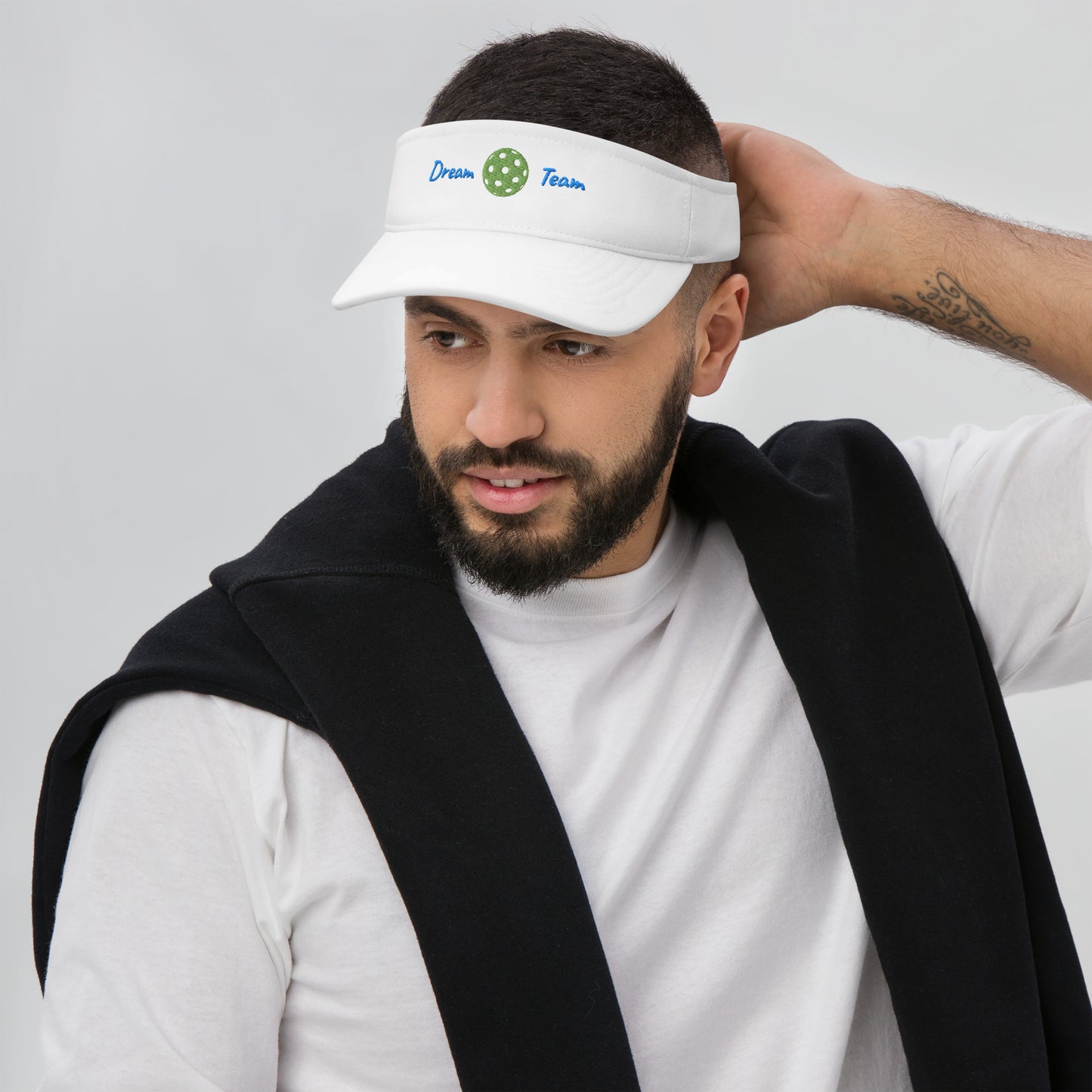 League-BG - Unisex - Sports Visor (Blue & Green DT)