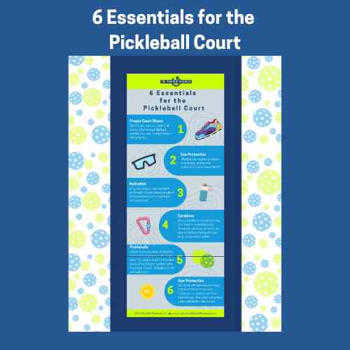 Poster - 6 Essentials for the Pickleball Court (PDF Poster)