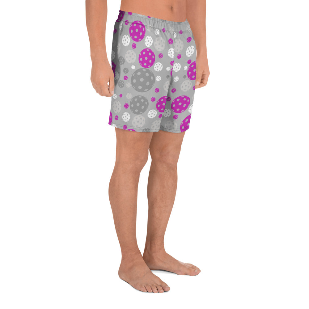 PB Coordinates - Blush - Mens - Athletic Long Shorts, patterned (silver)