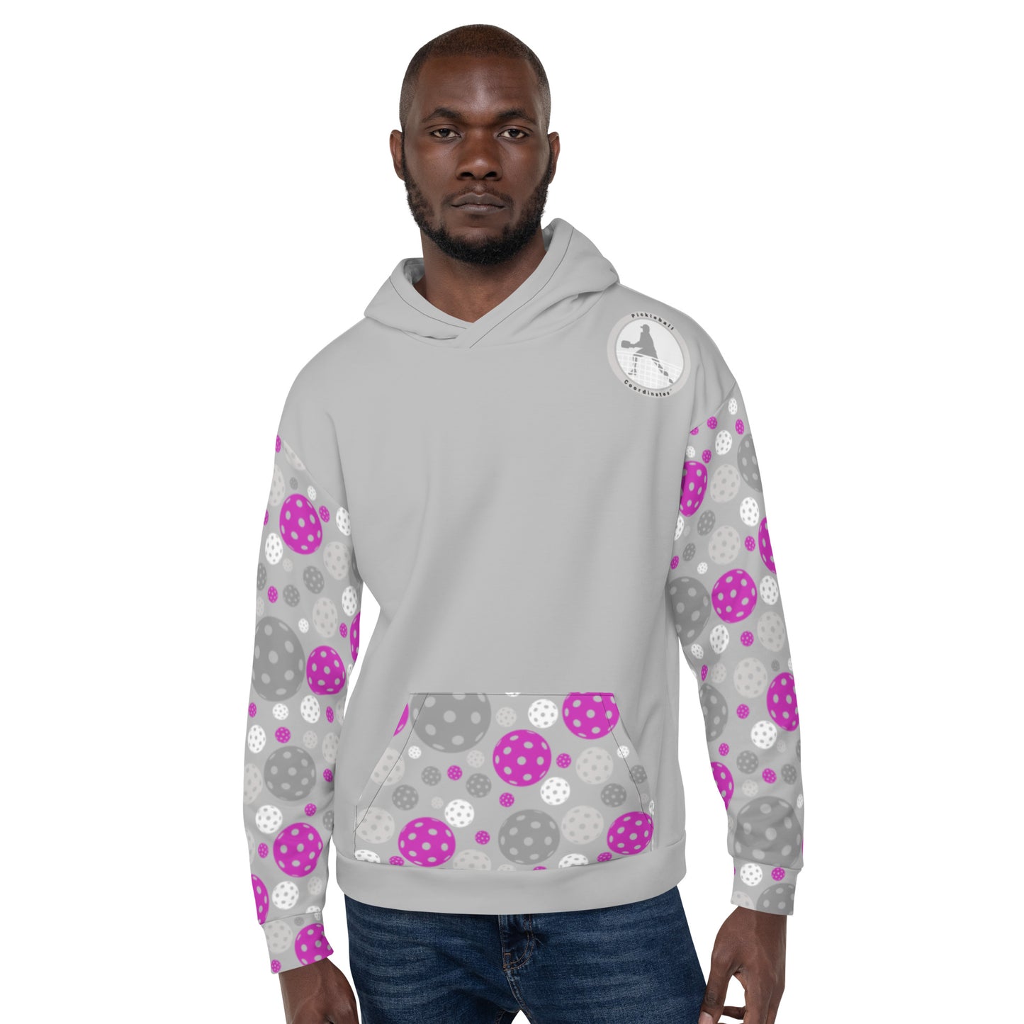 PB Coordinates - Blush - Mens- Hoodie (silver)