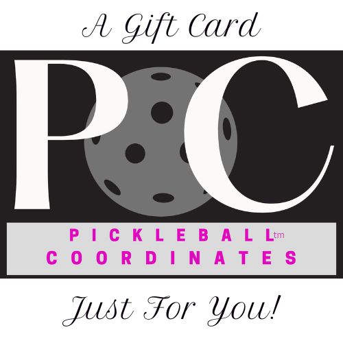 Pickleball Coordinates Gift Card