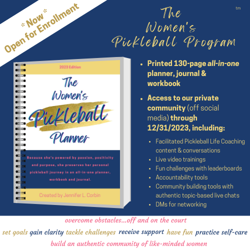 Women's Planner & Pickleball Program (Printed Planner + Group Coaching)