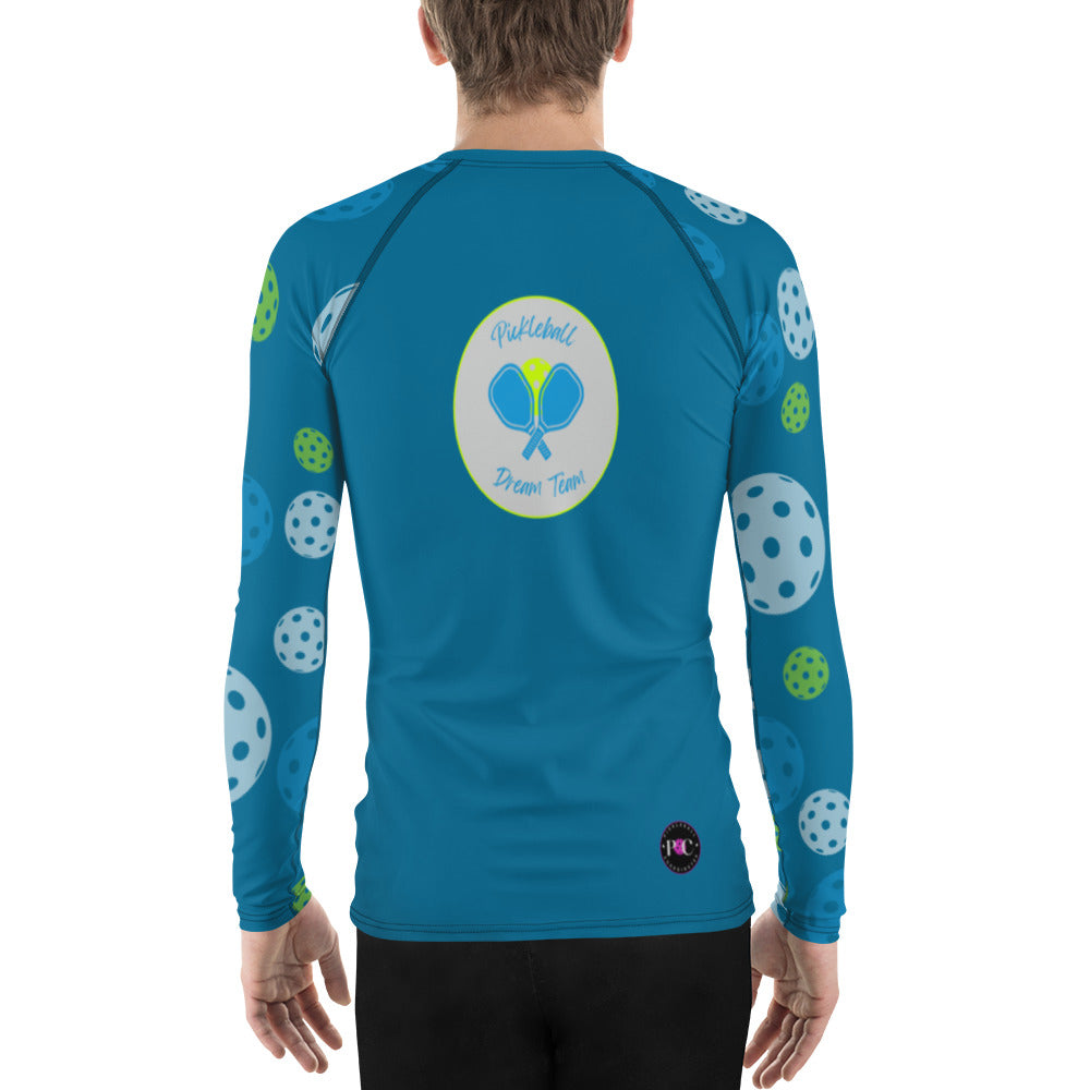 League-BG - Mens - UPF Long Sleeve Sun Shirt (Blue & Green Dream Team)