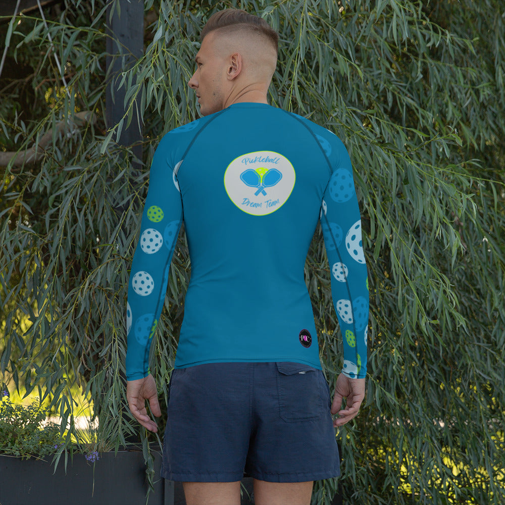 League-BG - Mens - UPF Long Sleeve Sun Shirt (Blue & Green Dream Team)