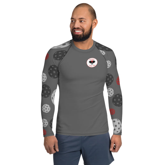 League-BR - Mens - UPF Long Sleeve Sun Shirt (Black & Red Dream Team)