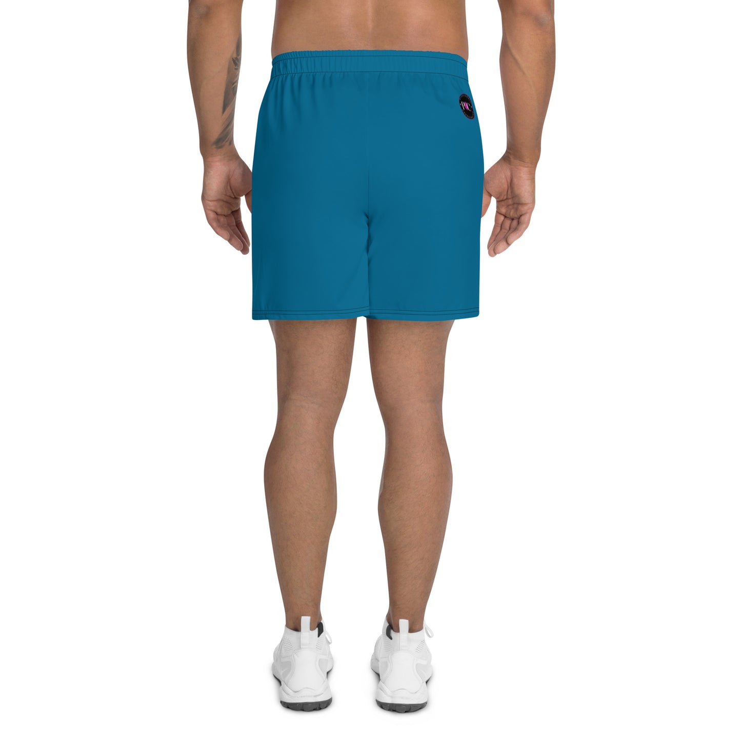 League-BG - Mens - UPF Athletic Shorts (Blue & Green DT)