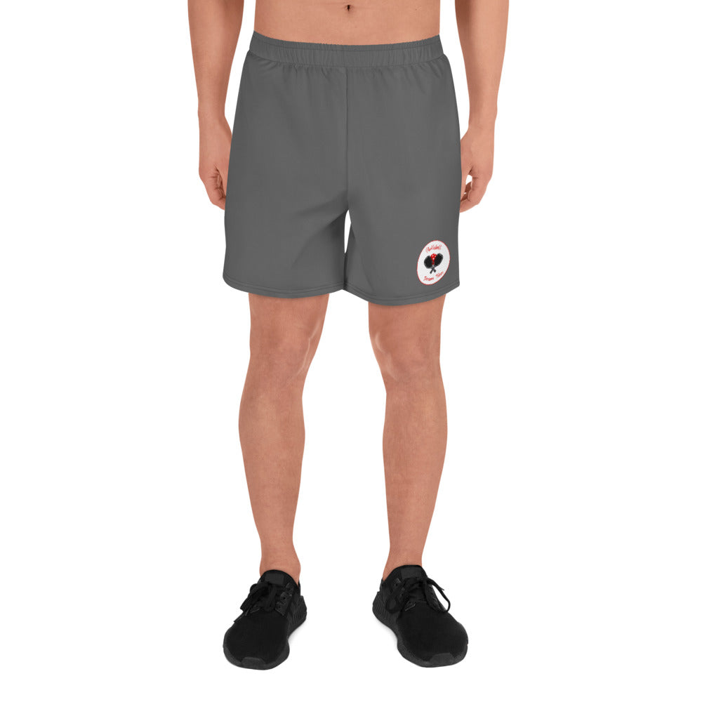 League-BR - Mens - UPF Athletic Shorts (Black & Red Dream Team)