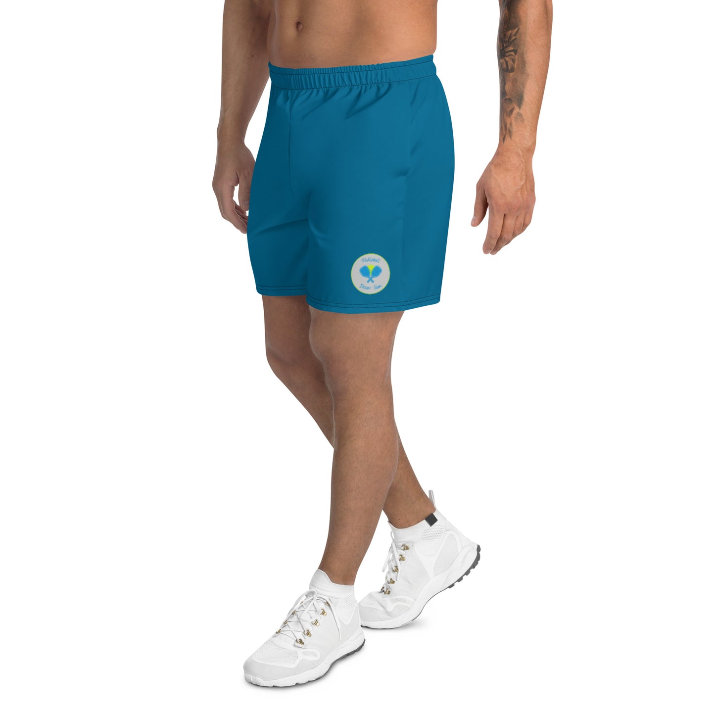 League-BG - Mens - UPF Athletic Shorts (Blue & Green DT)