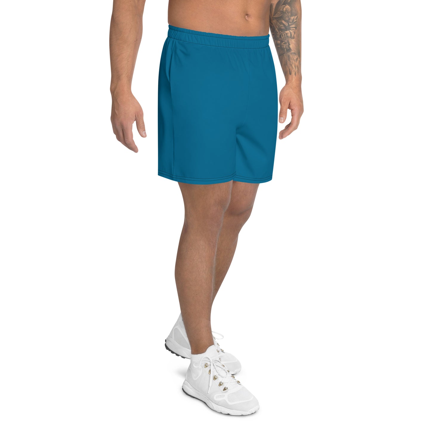 League-BG - Mens - UPF Athletic Shorts (Blue & Green DT)