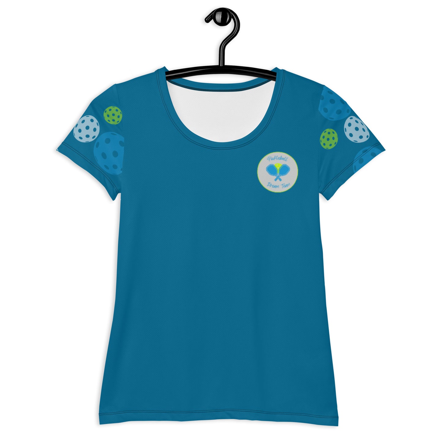 League-BG - Womens - Athletic T-Shirt (Blue & Green DT)