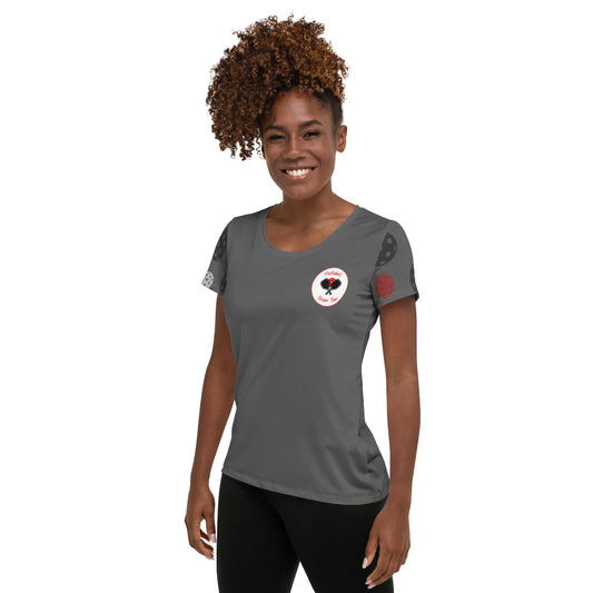 League-BR - Womens - Athletic T-Shirt (Black & Red Dream Team)