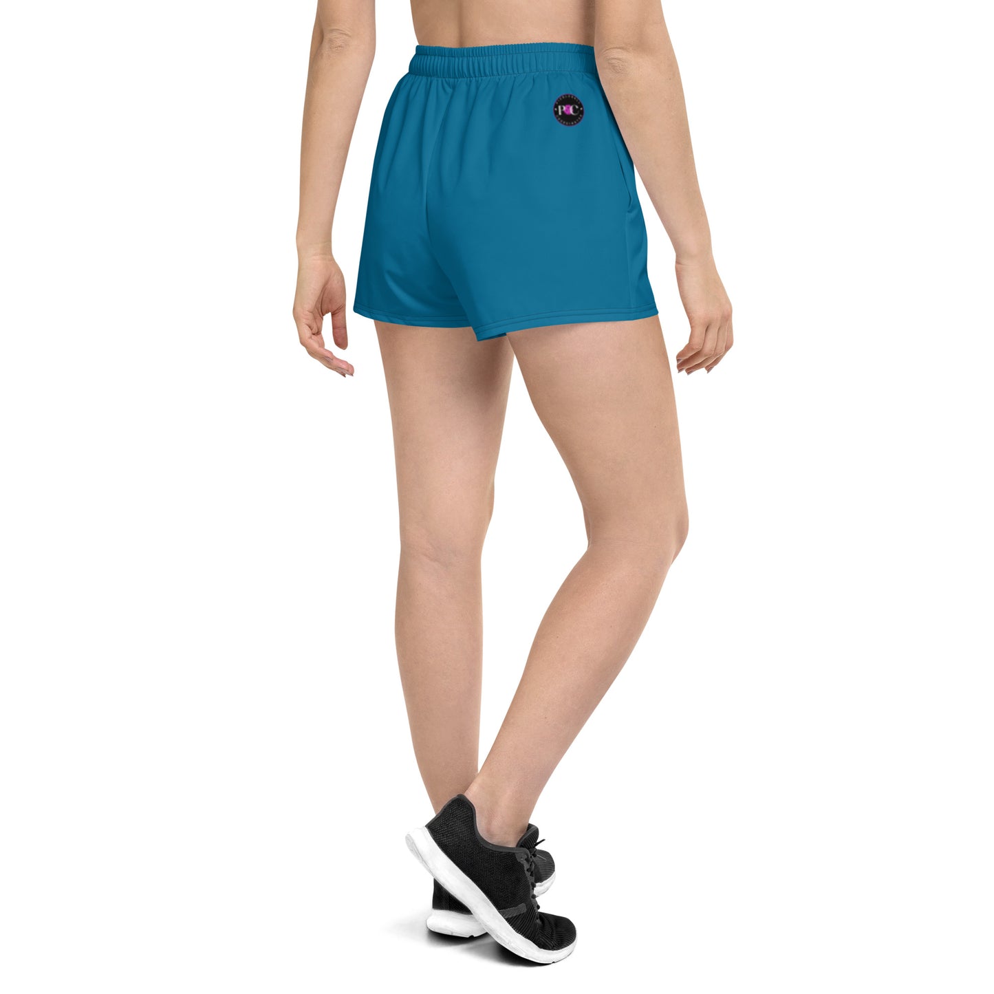 League-BG - Womens - Athletic Shorts (Blue & Green DT)