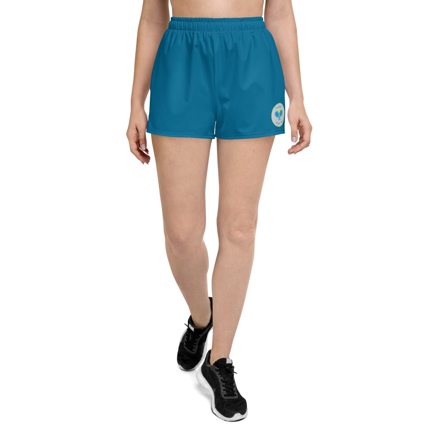 League-BG - Womens - Athletic Shorts (Blue & Green DT)