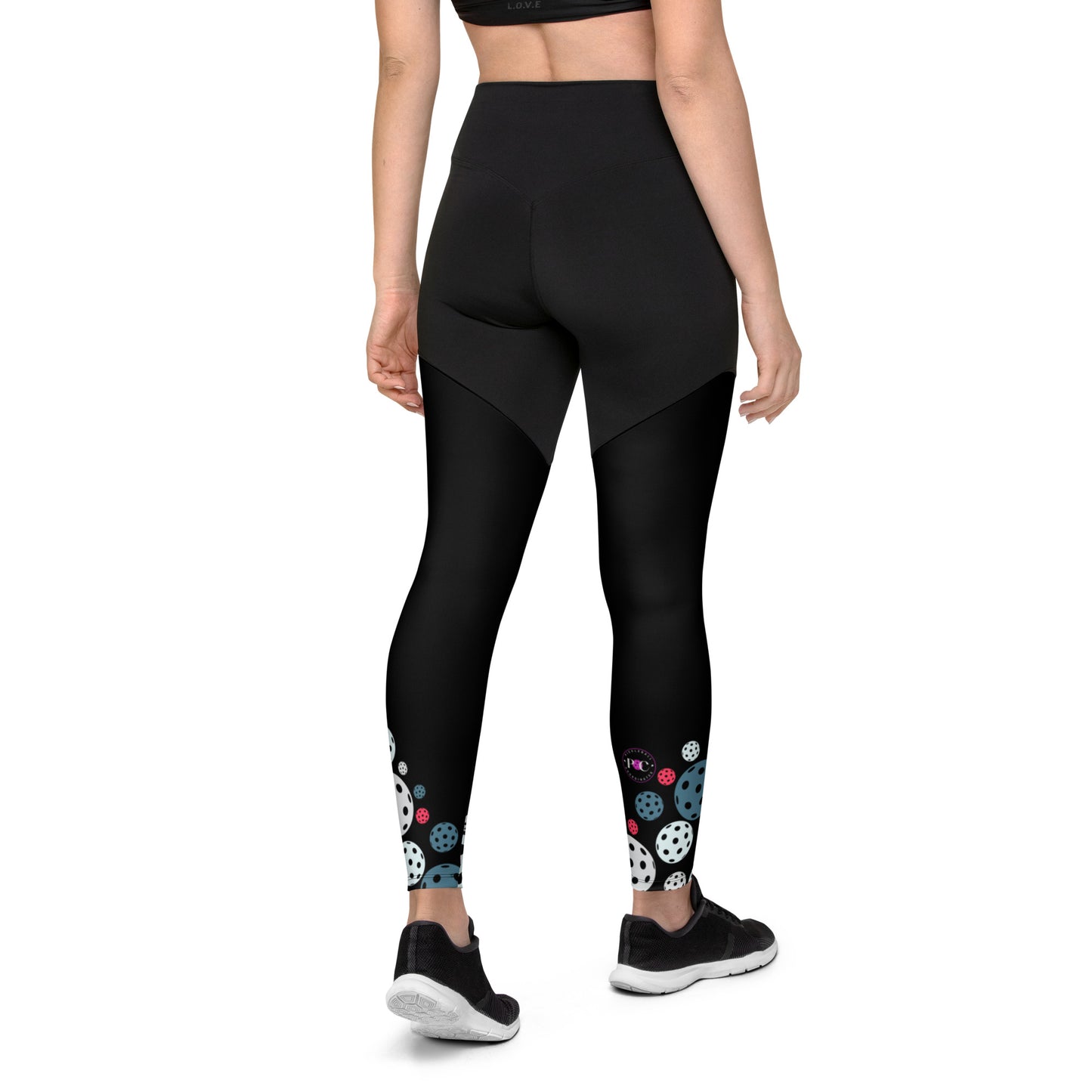 BMR Sports Leggings with Bottom Ball Pattern