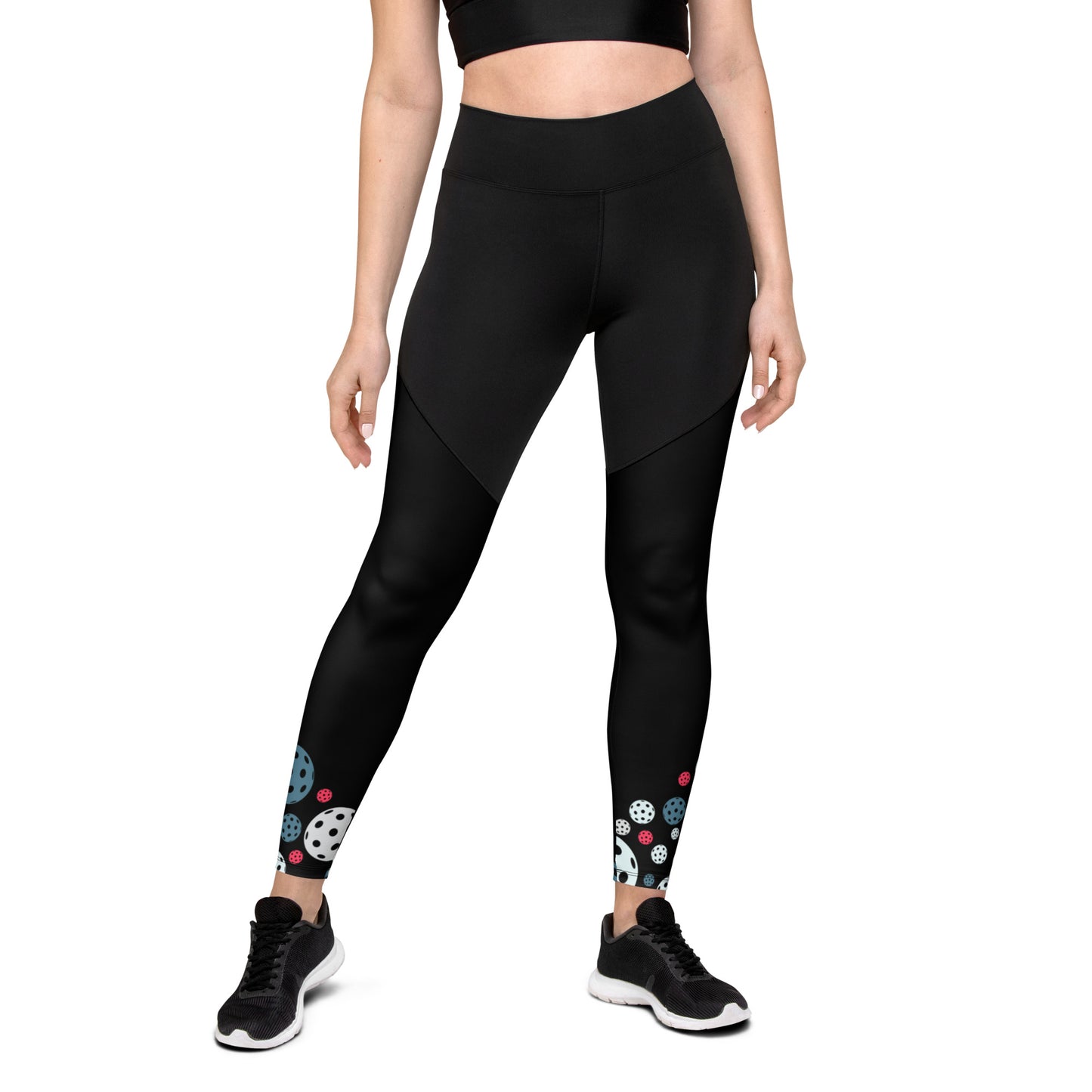 BMR Sports Leggings with Bottom Ball Pattern