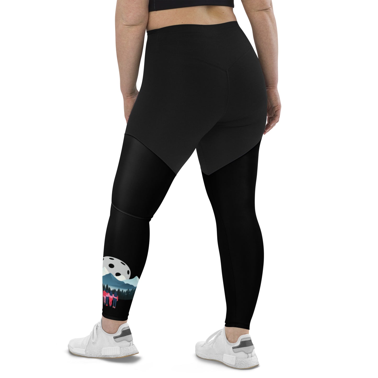 BMR Sports Leggings with BMR Moon Rising Pattern