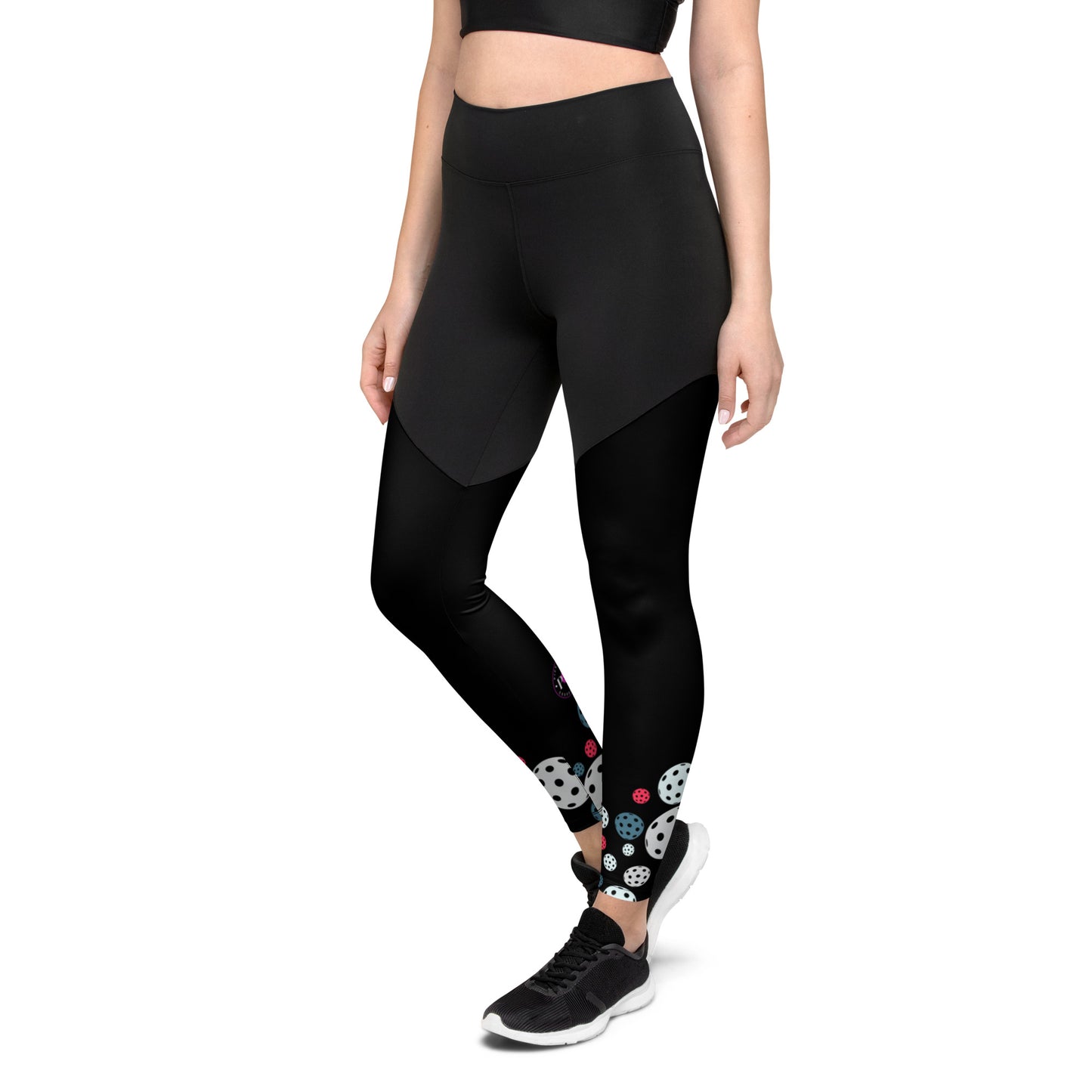 BMR Sports Leggings with Bottom Ball Pattern