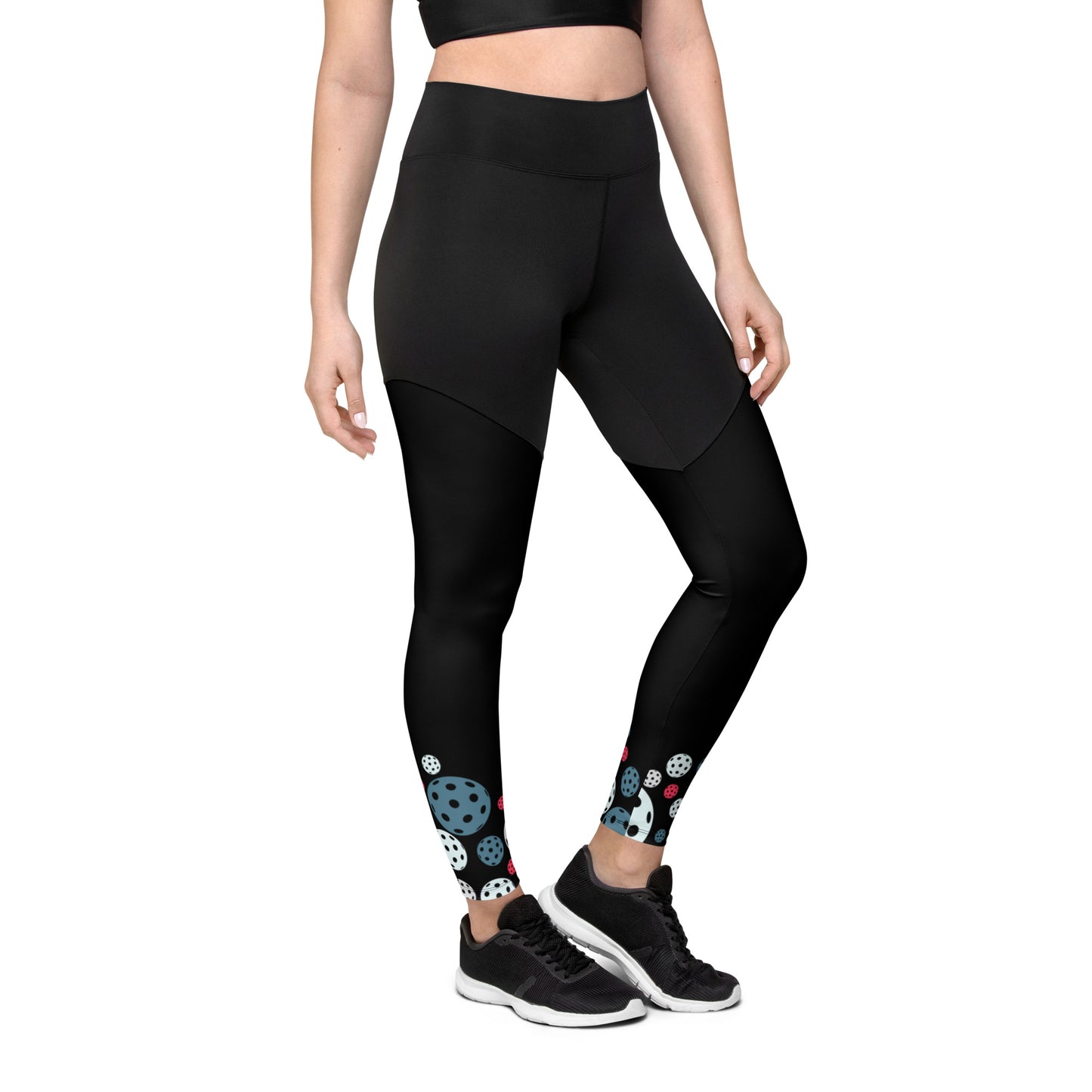 BMR Sports Leggings with Bottom Ball Pattern